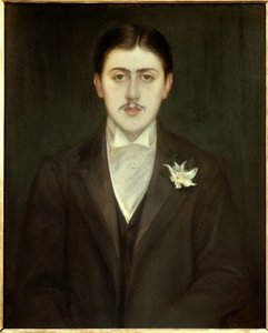 Fransız yazar Marcel Proust'un (1871-1922) portresi. Jacques Emile (Jacques-Emile) Blanche (1861-1942) tarafından yapılan tablo. by Jacques-Emile Blanche