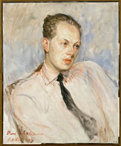 Pierre Drieu La Rochelle (1893-1945) portresi için çalışma. Jacques Emile Blanche (1861-1942), tuval üzerine yağlı boya tablosu by Jacques Emile Blanche
