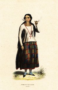 Guam adasının Chamorro kadını, Mariana Adaları, Mikronezya