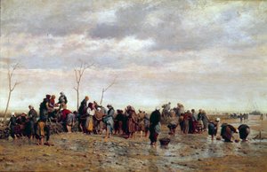 Deniz toplayıcılar. Ostericulture: kadınlar düşük kısrakta istiridye toplar. Eugene Feyen