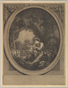 L'Départ du Courier Elçinin Ayrılışı, 18. yüzyıl by Jacques Firmin Beauvarlet