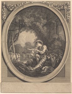 Kuryenin Ayrılışı by Jacques Firmin Beauvarlet after François Boucher