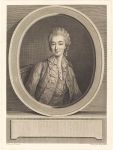 Madam du Barry by Jacques Firmin Beauvarlet after François Hubert Drouais