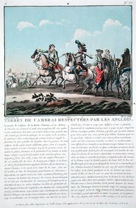 Cambrai toprakları İngilizler tarafından saygı görüyor, Jean Baptiste Morret (fl.1790-1820) tarafından kazınmış