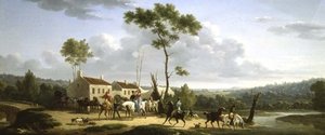 Figürlü Manzara by Jacques Francois Joseph Swebach