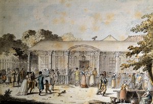 Konsolosluk zamanında Cafe Goddet (veya Godet), Boulevard du Temple