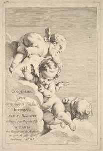 Frontispiece, 18. yüzyılın ortalarından sonlarına. by Jacques Gabriel Huquier