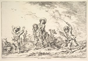 Birdirbir, 18. yüzyılın ortalarından sonuna kadar. by Jacques Gabriel Huquier