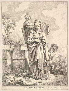 İyi Anne, 18. yüzyıl. by Jacques Gabriel Huquier