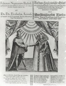 Frederick V, Elector Palatine ve İngiltere Prensesi Elizabeth'in düğününde bir borda, 1613 by Jacques Granthomme