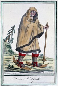 Kayaklı Ostyack adam - Grasset Saint Sauveur