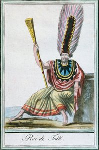 Tahiti Kralı, Toplum Adaları, Jacques Grasset de Saint-Sauveur (1757-1810) tarafından Encyclopedie des Voyages