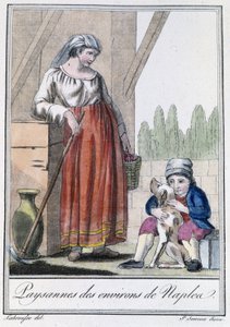 Napoli yakınlarındaki köylü kadın - Grasset St Sauveur, Paris