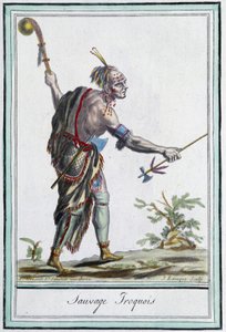 Sauvage iroquois - Grasset St Sauveur, Paris tarafından "" Seyahat Ansiklopedisi"nde by Jacques Grasset de Saint Sauveur