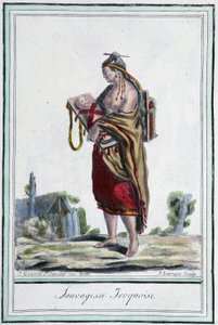 Iroquois vahşi - Grasset St Sauveur, Paris tarafından "" Seyahat Ansiklopedisi"nde by Jacques Grasset de Saint Sauveur