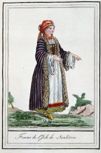 Santorini adasının kadını by Jacques Grasset de Saint Sauveur