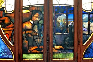 Nancy (bölüm 54), Art Nouveau, Ticaret ve Sanayi Odası, Vitray pencereler, Jacques Gruber (1870-1936)