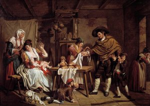 Kan bağışçısı, İtalyan bir babanın duası Resim Jacques Sablet (1749-1803) 18. yüzyıl Stockolm, Ulusal müze