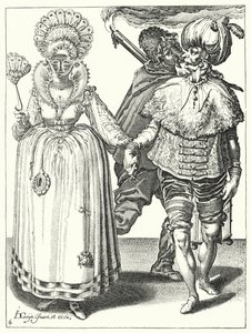 Maskeli balo (gravür) by Jacques II de Gheyn