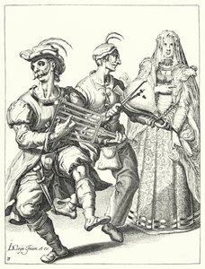 Maskeli balo (gravür) by Jacques II de Gheyn