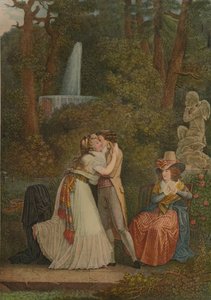 Julie, Veya Aşkın İlk Öpücüğü, İlk Öpücük, 1784-1799, 1913 by Jacques Louis Copia