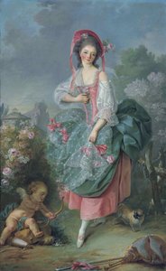 Balerin Marie-Madeleine Guimard 1743-1816 Terpsichore olarak by Jacques Louis David
