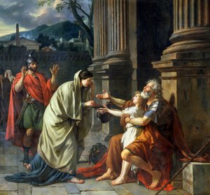 Belisarius Sadaka dileniyor, 1781 by Jacques Louis David