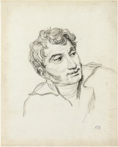 Bir Adam Büstü, Başı Sağa Dönmüş by Jacques Louis David