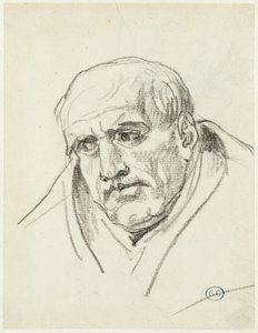 Yaşlı Bir Adamın Büstü by Jacques Louis David