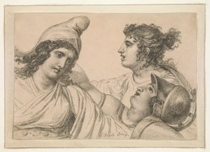 Üç Figürlü Kompozisyon by Jacques Louis David