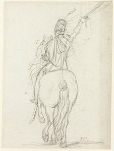 Arkadan Atlı Subay by Jacques Louis David