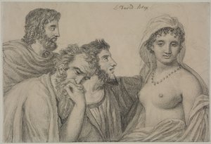 Phryné Yargıçlarının Önünde by Jacques Louis David