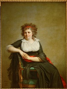 Robertine Tourteau, Orvilliers Markizesi ... by Jacques Louis David
