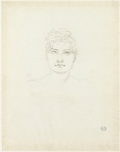 Bir Kadın Başı Taslağı by Jacques Louis David