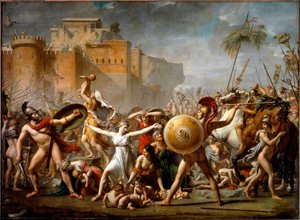 Sabine Kadınlarının Müdahalesi by Jacques Louis David