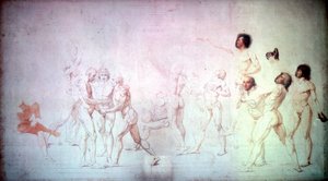 Tenis Kortunda Yemin, 1791. by Jacques Louis David