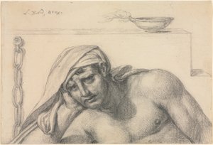 Tutsak, 1819. by Jacques Louis David