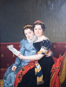Zenaide ve Charlotte Bonapart by Jacques Louis David