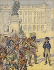 Napolyon Bonapart devrimci huzursuzluğun ortasında by Jacques Marie Gaston Onfray de Breville (Job)