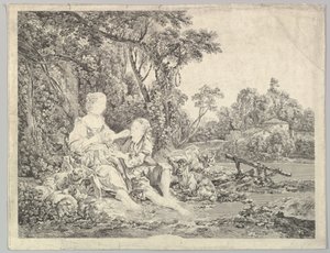 Pensant-ils au Raisin Üzümü Düşünüyorlar, 18. yüzyıl. by Jacques Philippe Le Bas