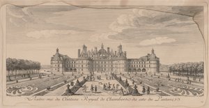 Bahçelerden Chateau Chambord.