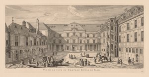 Château de Blois'in avlusunun görünümü by Jacques Rigaud