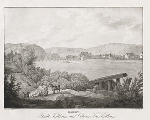 Bavyera, Kellheim Şehri ve Colonie Neu-Kellheim by Jakob Alt