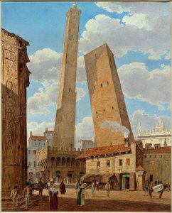 Asinelli ve Grisenda kuleleri by Jakob Alt