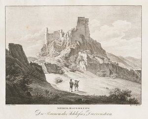 Aşağı Avusturya, Kalenin kalıntıları. by Jakob Alt