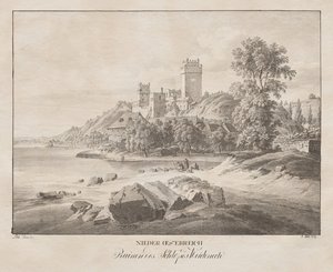 Aşağı Avusturya, Weidenech Kalesi'nin kalıntıları by Jakob Alt