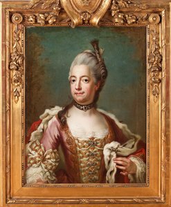 Louise Ulrique (Louise-Ulrique) of Prussia (1720-1782), İsveç Kraliçesi - Tablo Jakob Bjoerk (1726-1793), tuval üzerine yağlıboya, 73x55 cm - Louisa Ulrika of Prussia, Tuval üzerine yağlıboya Jakob Bjoerk - Özel Koleksiyon by Jakob Björk