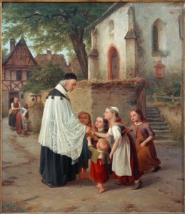 köy papazı by Jakob Fürchtegott Dielmann