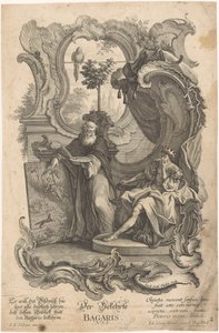 Bagaris dönüştürmek Der Bekehrte Bagaris (nesne üzerindeki başlık) Apelles ve Bagaris (dizi adı) by Jakob Gottlieb Thelott