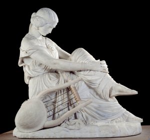Sapho (veya Sappho, MÖ 7. yy), Antik Yunan şairi. James Pradier